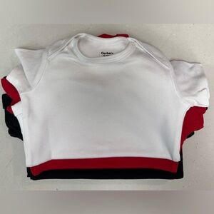 Gerber baby-girls 6-pack Solid Onesies Bodysuits red, white & pink